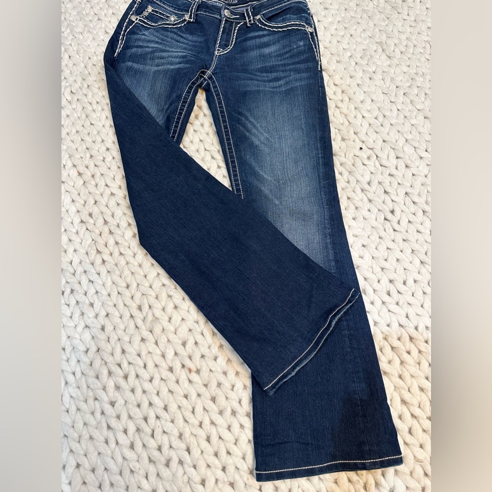Miss Me Low Rise Boot Cut Jeans Size 30